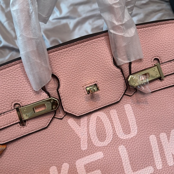 Brand new Sonique Saturday 35cm "You Fake Like This Birkin" purse - Picture 4 of 8